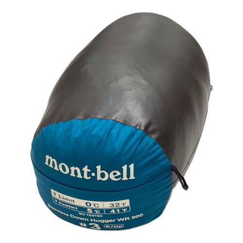 mont-bell (モンベル) マミー型シュラフ ブルー 1121391 ドライ シームレス ダウンハガー900 #3 ダウン 【冬用】 183cmまで対応