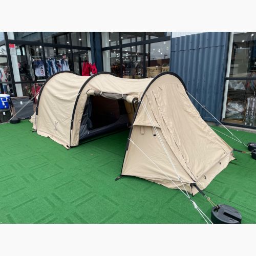 DOD (ディーオーディー) ツールームテント タン T2-604-TN カマボコテントソロTC 約450×170×120(h)cm 1～2人用 TC素材