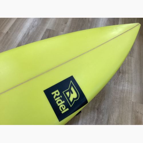 Ridel ショートボード 5'10"×19 1/4"×2 7/16 イエロー トライフィンタイプ ラウンドスカッシュテール