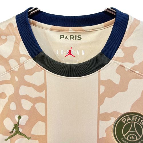 Paris Saint-Germain (パリ・サン ジェルマン) サッカーユニフォーム SIZE M ベージュ×グリーン 2023/24 フォース ユニフォーム FD6504-201