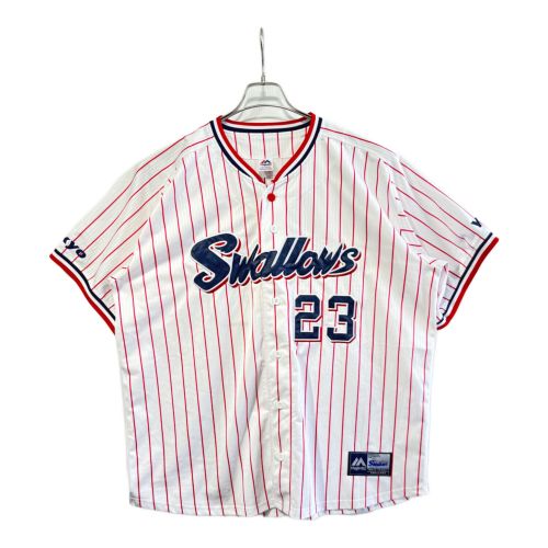 東京ヤクルトスワローズ (トウキョウヤクルトスワローズ) 応援グッズ SIZE XL ホワイト×レッド 青木 宣親【23】 ユニフォーム 2017年ホームユニフォーム レプリカ